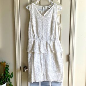 Max Studio white lace dress